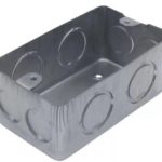 Caja rectangular galvanizada metalica