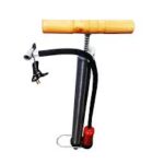 Inflador de pie metal con recuperador para bicicleta, moto